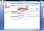 Setting the default file format in Word 2007